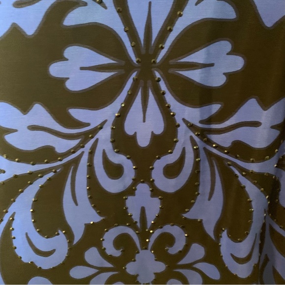 ELLE Lux Mode Rhinestone embellished blouse - Picture 6 of 7